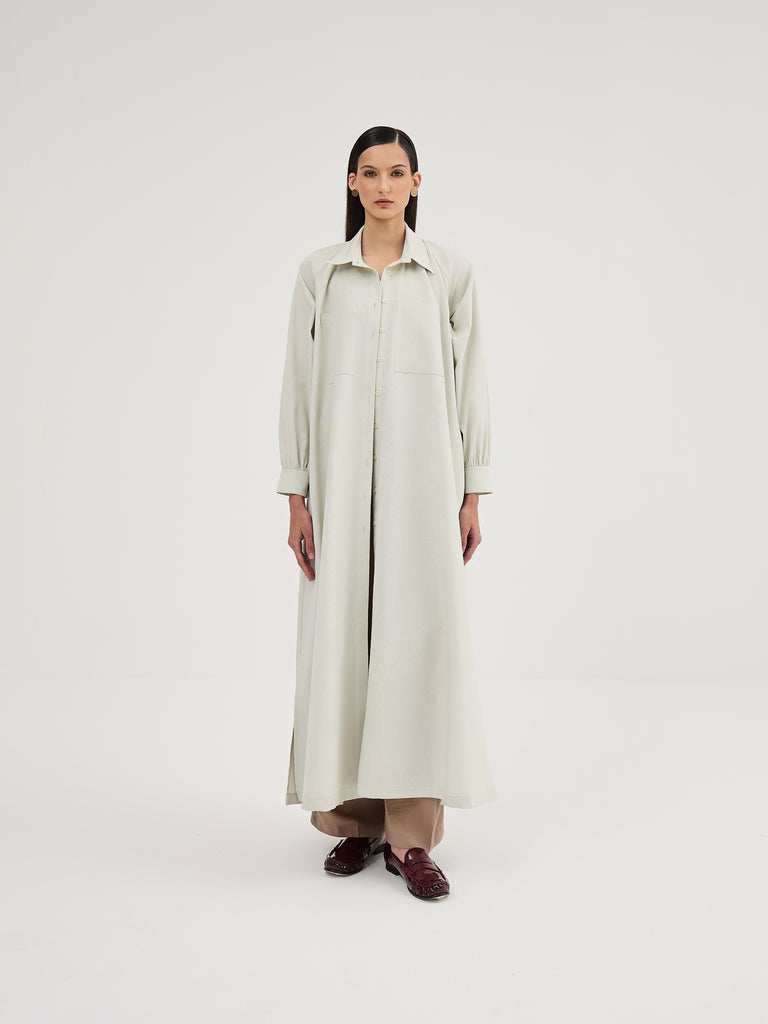 Boxy Double Pocket Coat