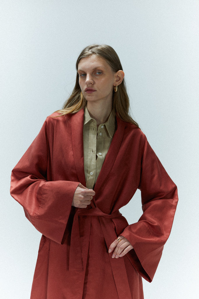 Linen Robe Coat
