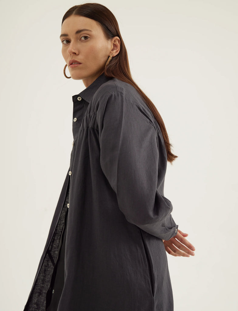 Flared Linen shirt