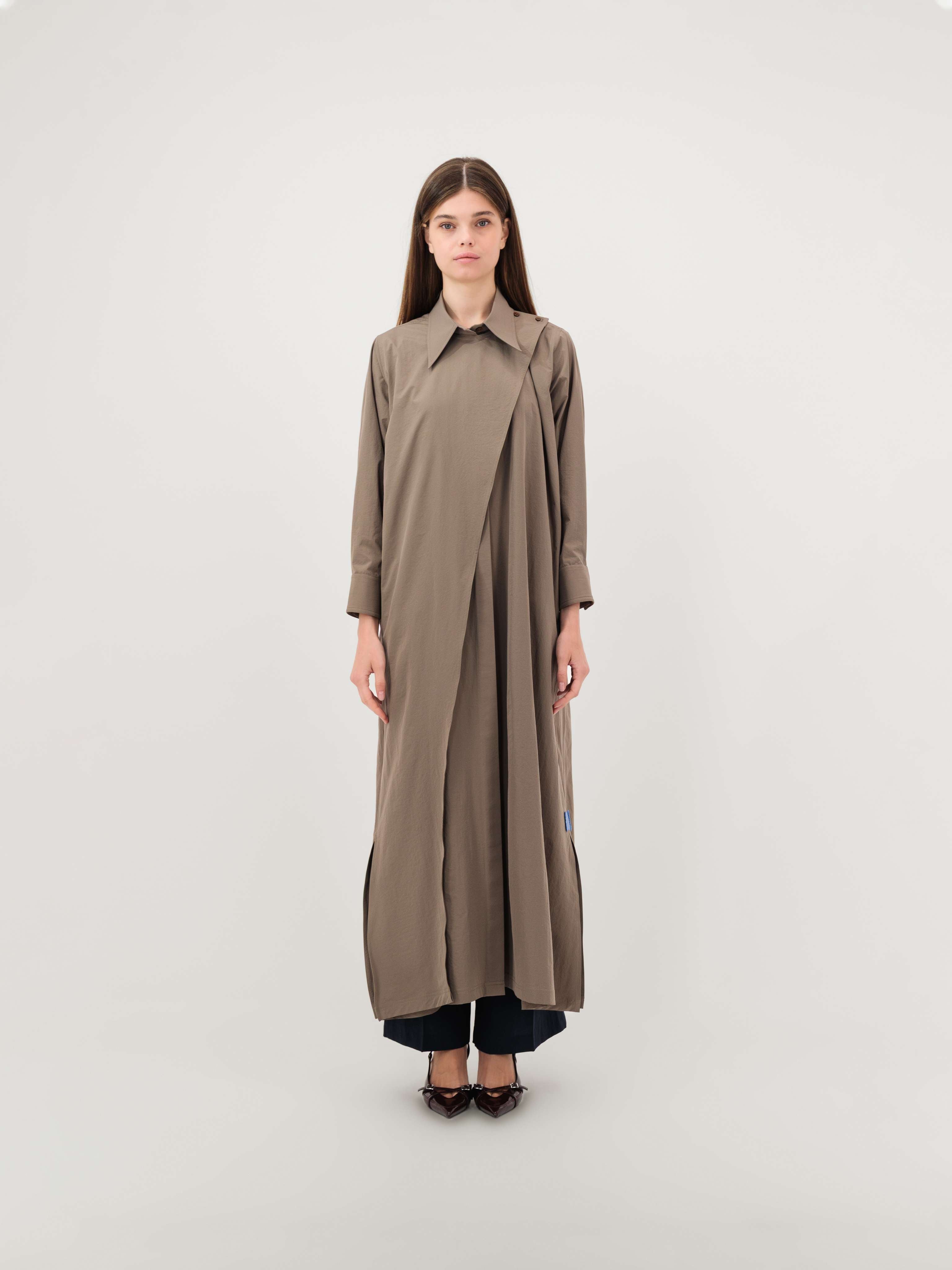 Drape-front Outerwear