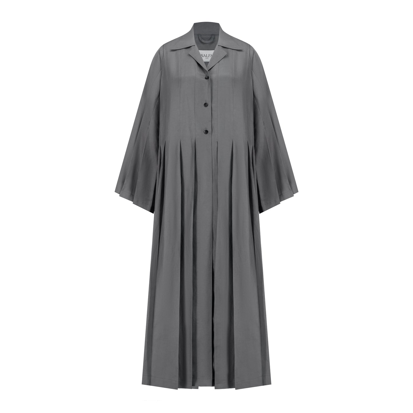 Pleated Linen Coat