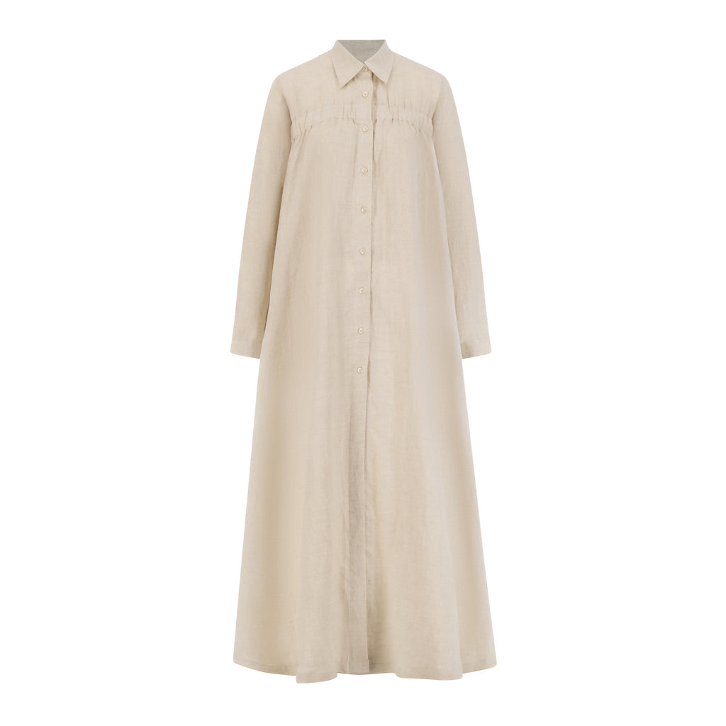 Flared Linen Outerwear